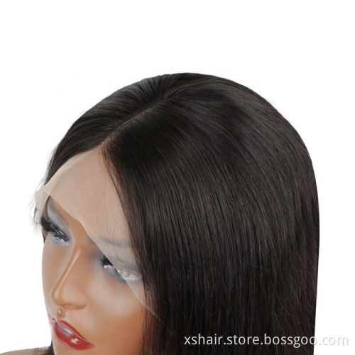 Hot Selling Brazilian Bob Wigs Short Cut Straight Bobo 13*4 Frontal Lace wig Ear to Ear Straight Hair Wigs